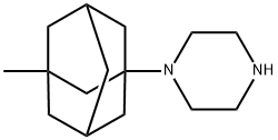 1-(3-Methyl-1-adamantyl)piperazine 结构式