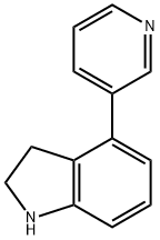 1H-Indole,2,3-dihydro-4-(3-pyridinyl)- 结构式