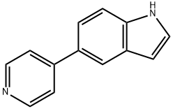 5-(吡啶-4-基)-1H-吲哚 结构式