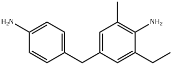 4-[(4-aminophenyl)methyl]-2-ethyl-6-methylaniline 结构式