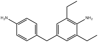 4-[(4-aminophenyl)methyl]-2,6-diethylaniline 结构式
