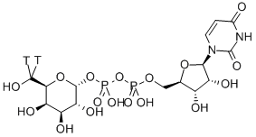 URIDINE DIPHOSPHATE GALACTOSE, [GALACTOSE-6-3H] 结构式