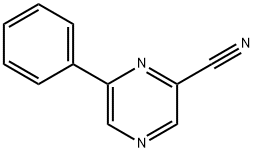 6-PHENYL-PYRAZINECARBONITRILE 结构式