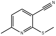 6-Methyl-2-(methylthio)-3-pyridinecarbonitrile 结构式