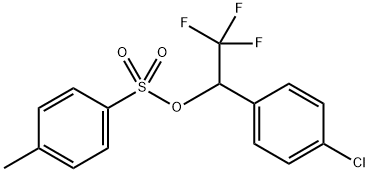 4-甲基苯磺酸1-(4-氯苯基)-2,2,2-三氟乙酯 结构式