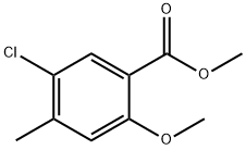 5-氯-2-甲氧基-4-甲基苯甲酸甲酯 结构式