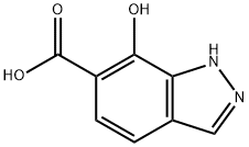 7-羟基-1H-吲唑-6-甲酸 结构式