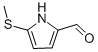 1H-Pyrrole-2-carboxaldehyde,5-(methylthio)- 结构式