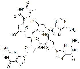 deoxyadenylyl-thymidylyl-deoxyguanylyl-deoxyguanosine 结构式