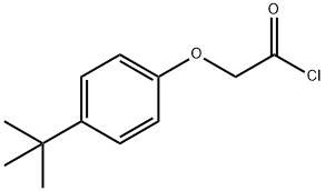 4-叔-丁基苯氧基乙酰基氯 结构式