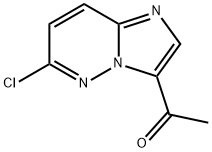 3-乙酰基-6-氯咪唑并[1,2-B]哒嗪 结构式