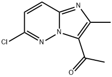 1-(6-氯-2-甲基咪唑并[1,2-B]哒嗪-3-基)乙酮 结构式