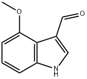 4-甲氧基吲哚-3-甲醛 结构式