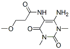 Propanamide,  N-(6-amino-1,2,3,4-tetrahydro-1,3-dimethyl-2,4-dioxo-5-pyrimidinyl)-3-methoxy- 结构式