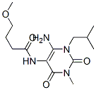 Butanamide,  N-[6-amino-1,2,3,4-tetrahydro-3-methyl-1-(2-methylpropyl)-2,4-dioxo-5-pyrimidinyl]-4-methoxy- 结构式