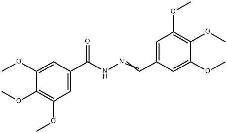 BENZOIC ACID, 3,4,5-TRIMETHOXY-, [(3,4,5-TRIMETHOXYPHENYL)METHYLENE]HYDRAZIDE 结构式