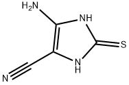 1H-Imidazole-4-carbonitrile,  5-amino-2,3-dihydro-2-thioxo- 结构式