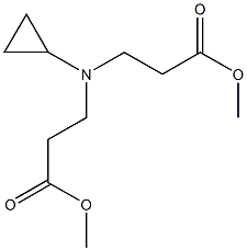 3-[环丙基-(2-甲氧羰基-乙基)-氨基]-丙酸甲酯 结构式