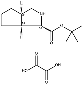 (1S,3AR,6AS)-八氢环戊烷并[C]吡咯-1-羧酸叔丁酯草酸盐 结构式