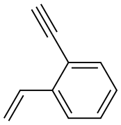 1-乙炔基-2-乙烯基苯 结构式