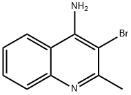 3-溴-2-甲基喹啉-4-胺 结构式