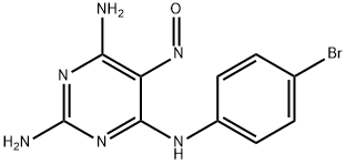 N4-(4-bromophenyl)-5-nitroso-pyrimidine-2,4,6-triamine 结构式