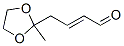 2-Butenal,  4-(2-methyl-1,3-dioxolan-2-yl)- 结构式