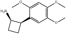 2-(2,4,5-trimethoxyphenyl)cyclobutylamine 结构式