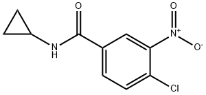 4-氯-N-环丙基-3-硝基苯甲酰胺 结构式