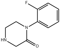 1-(2-氟苯基)-2-哌嗪酮 结构式