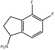 4,5-二氟-2,3-二氢-1H-茚-1-胺 结构式