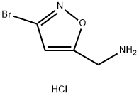 (3-溴异恶唑-5-基)甲胺盐酸盐 结构式
