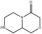 Pyrazino[2,1-c][1,4]oxazin-4(3H)-one,  hexahydro- 结构式