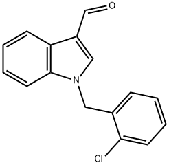 1-(2-氯苄基)吲哚-3-甲醛 结构式