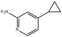 4-环丙基吡啶-2-胺 结构式