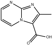 2-甲基咪唑并[1,2-A]嘧啶-3-羧酸 结构式