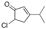 2-Cyclopenten-1-one,  5-chloro-3-(1-methylethyl)- 结构式