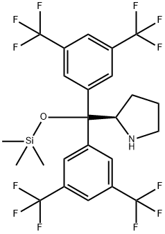 (2R)-2-[双[3,5-双(三氟乙基)苯基][(三甲基硅酯)氧基]甲基]-吡咯烷 结构式