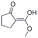 Cyclopentanone, 2-(hydroxymethoxymethylene)- (9CI) 结构式