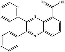 2,3-DIPHENYL-QUINOXALINE-5-CARBOXYLIC ACID 结构式
