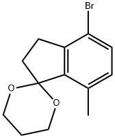 4-Bromo-7-methyl-1,1-(propylenedioxo)-indane 结构式