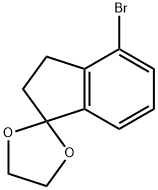 4-溴-茚满-1-酮-1,2-乙二醇缩酮 结构式