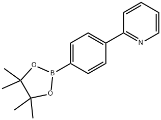 4-(2-吡啶基)苯硼酸频哪醇酯 结构式