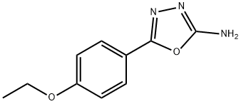 5-(4-ETHOXY-PHENYL)-[1,3,4]OXADIAZOL-2-YLAMINE 结构式