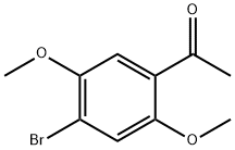 4-溴-2,5-二甲氧基苯乙酮 结构式
