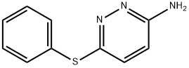 3-氨基-6-(苯硫基)哒嗪 结构式