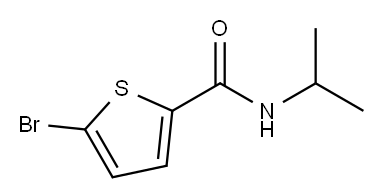 5-溴-N-异丙基噻吩-2-羧酰胺 结构式