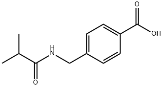 4-(异丁酰氨基甲基)苯甲酸 结构式