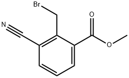 2-(溴甲基)-3-氰基苯甲酸甲酯 结构式