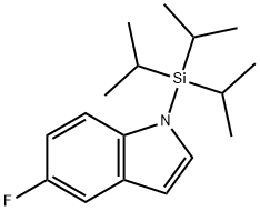 5-fluoro-1-(triisopropylsilyl)indole 结构式